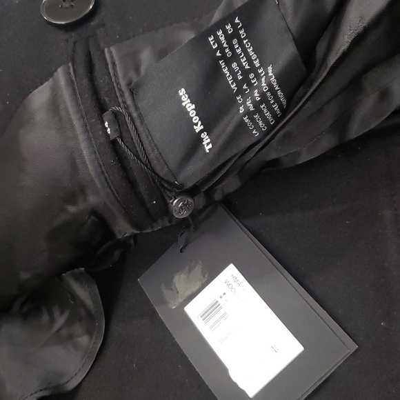 The KOOPLES WOOL & CASHMERE BLEND DOUBLE BREASTED TRENCH COAT NEW - Picture 7 of 12